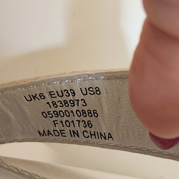 Asos White Satin Block heels Ankle Wrap sandals size 8 - Picture 13 of 14